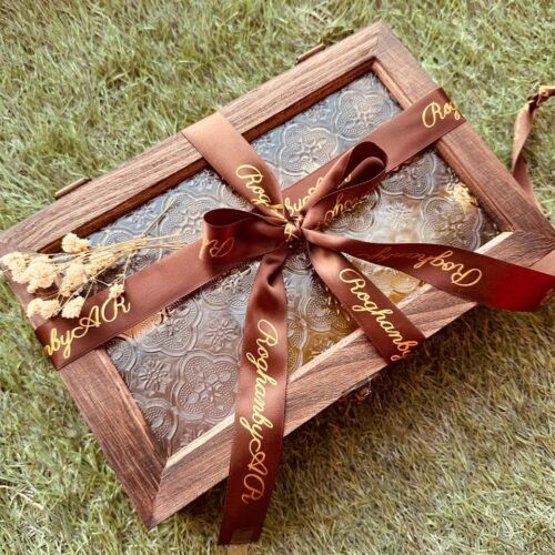 Wooden Hair Oil & Accessories Box