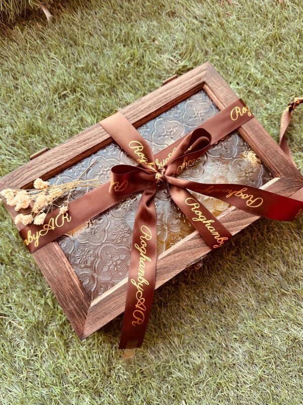 Wooden Hair Oil & Accessories Box